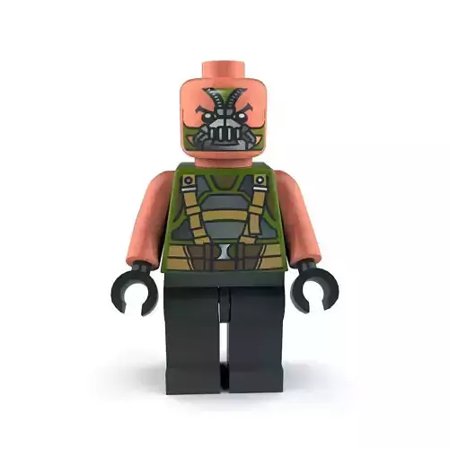Movie Characters Brick Minifigures - DC Comics 3D Model Collection