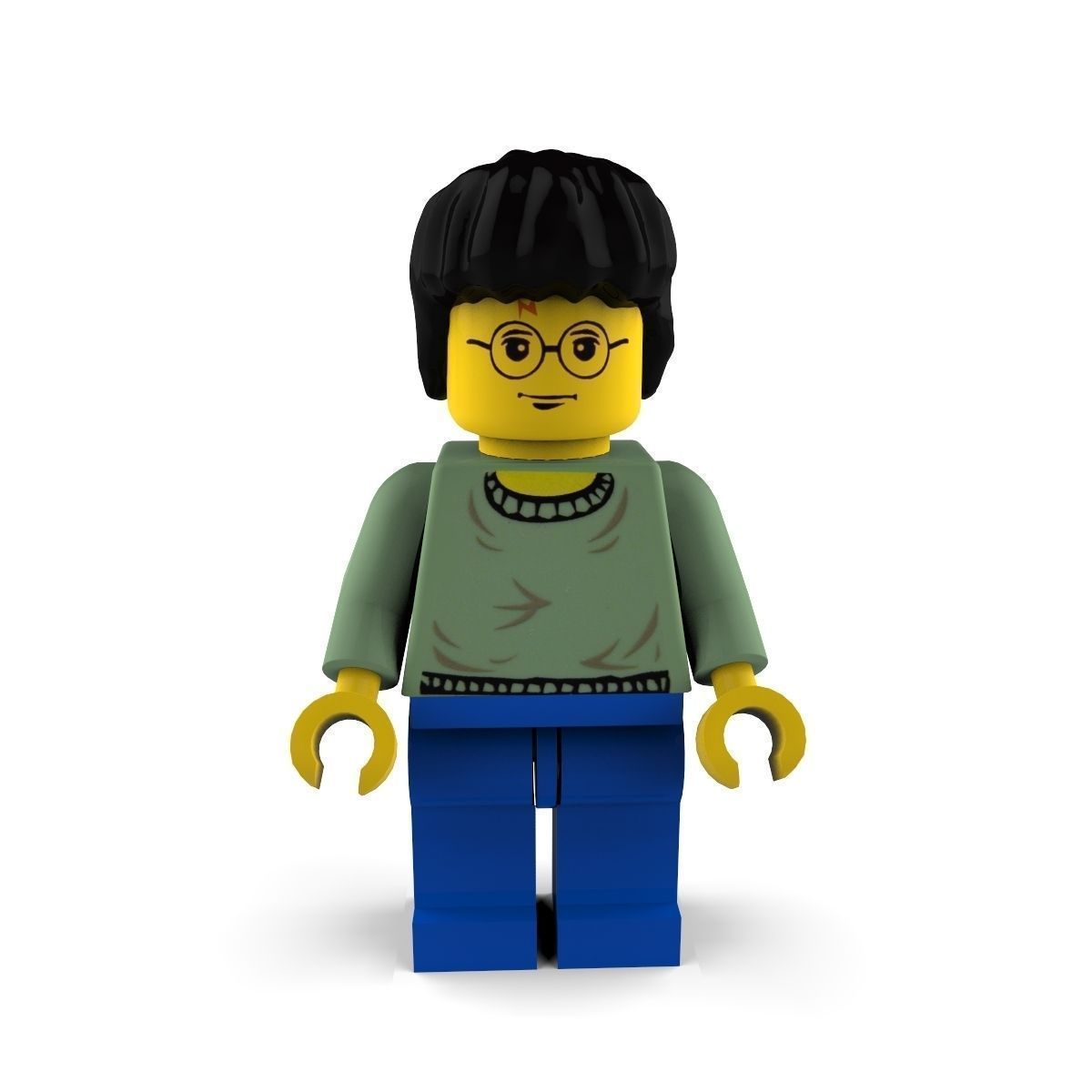 Movie Characters Brick Minifigures 4 3D Model Collection_5