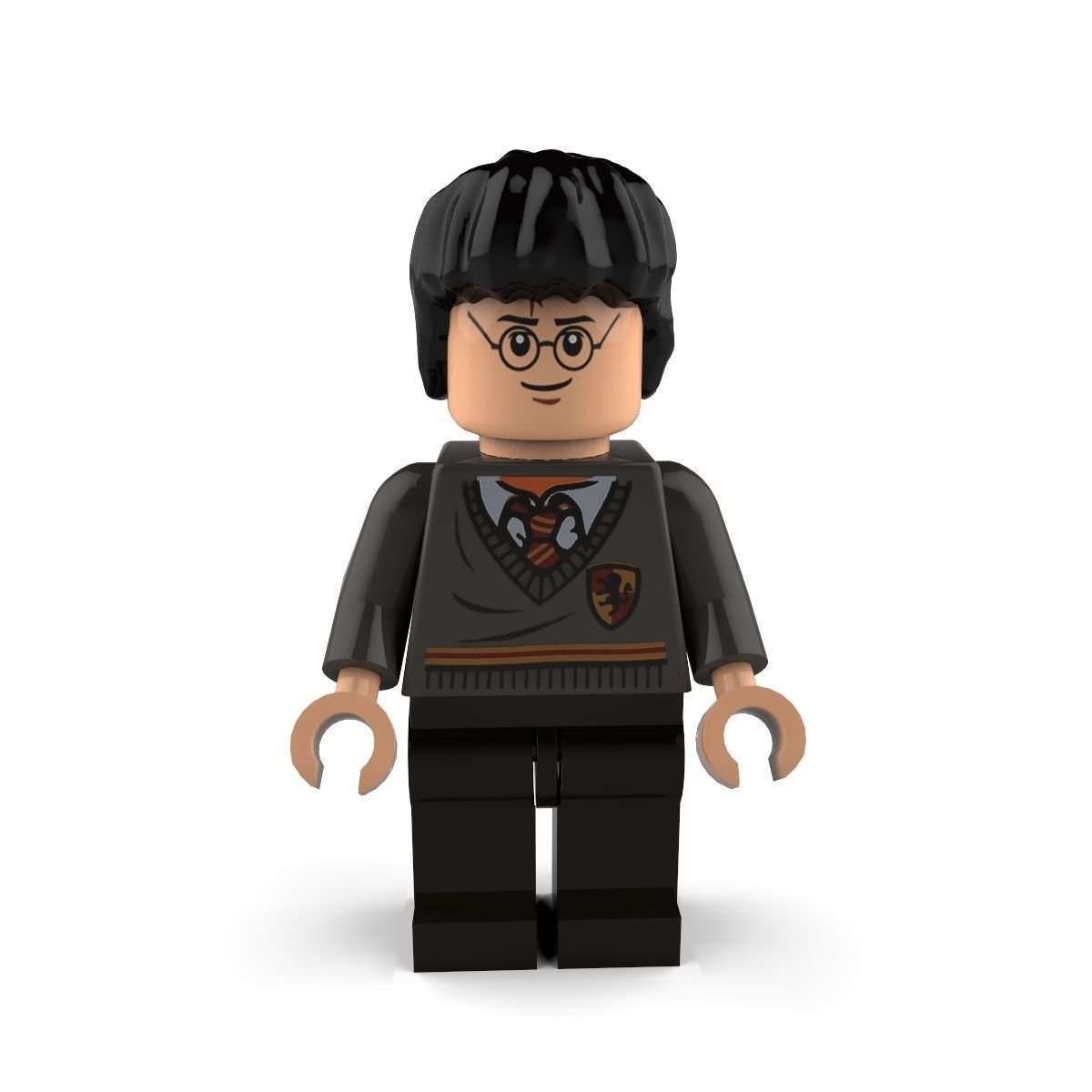 Movie Characters Brick Minifigures 4 3D Model Collection_2