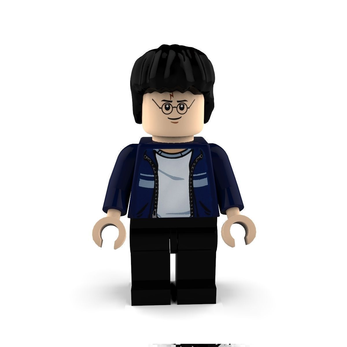 Movie Characters Brick Minifigures 4 3D Model Collection_4