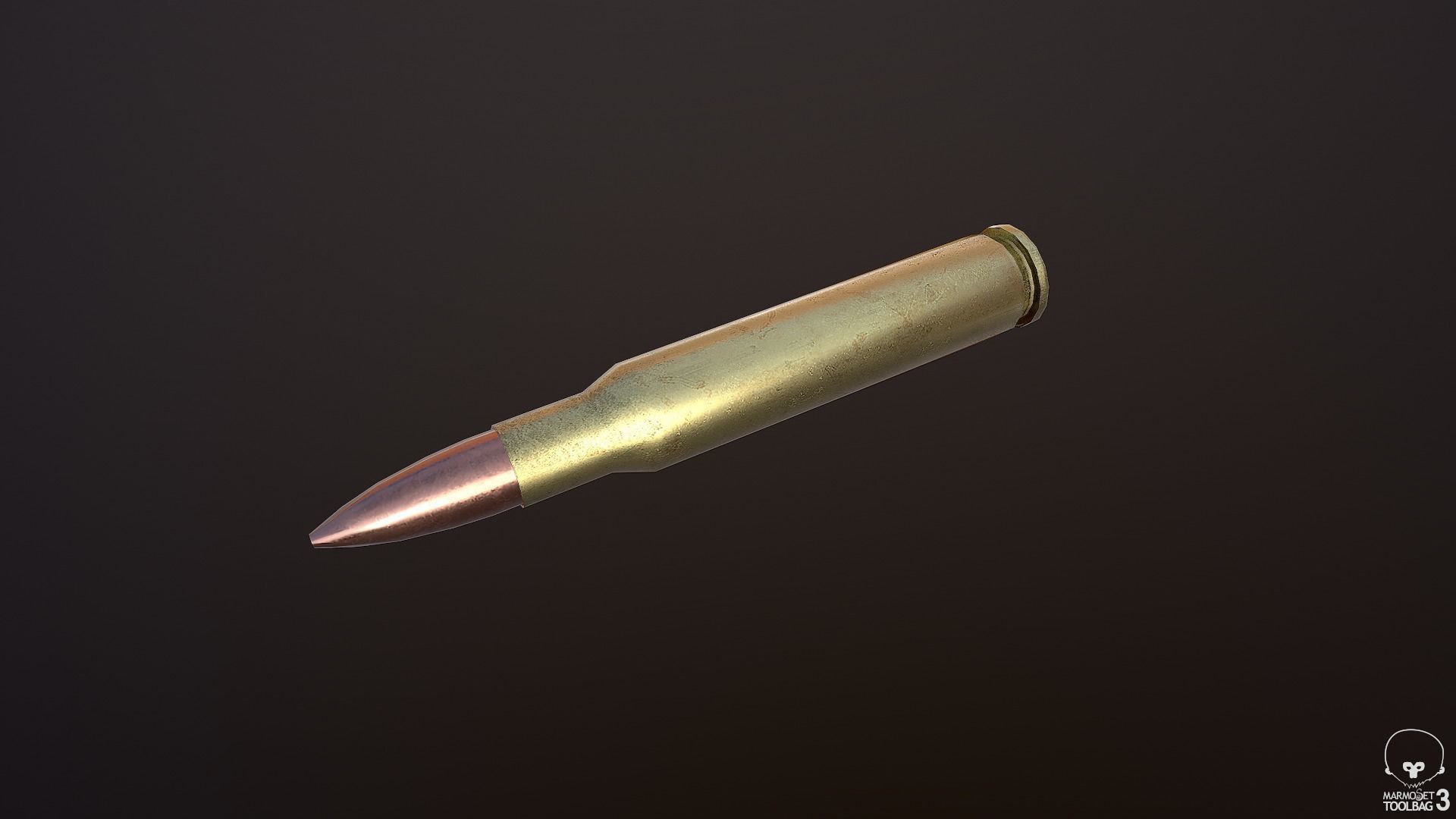 M1918A2 machine gun Low-poly 3D model_12