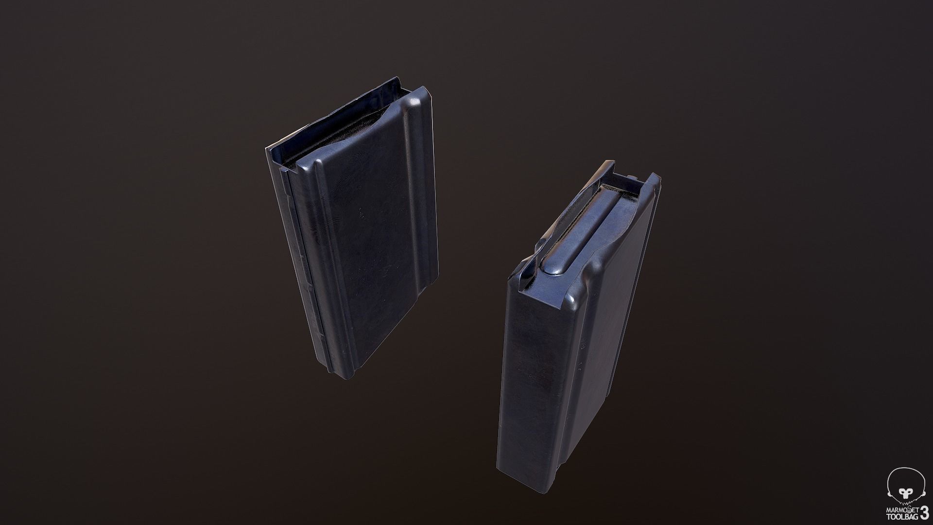 M1918A2 machine gun Low-poly 3D model_11