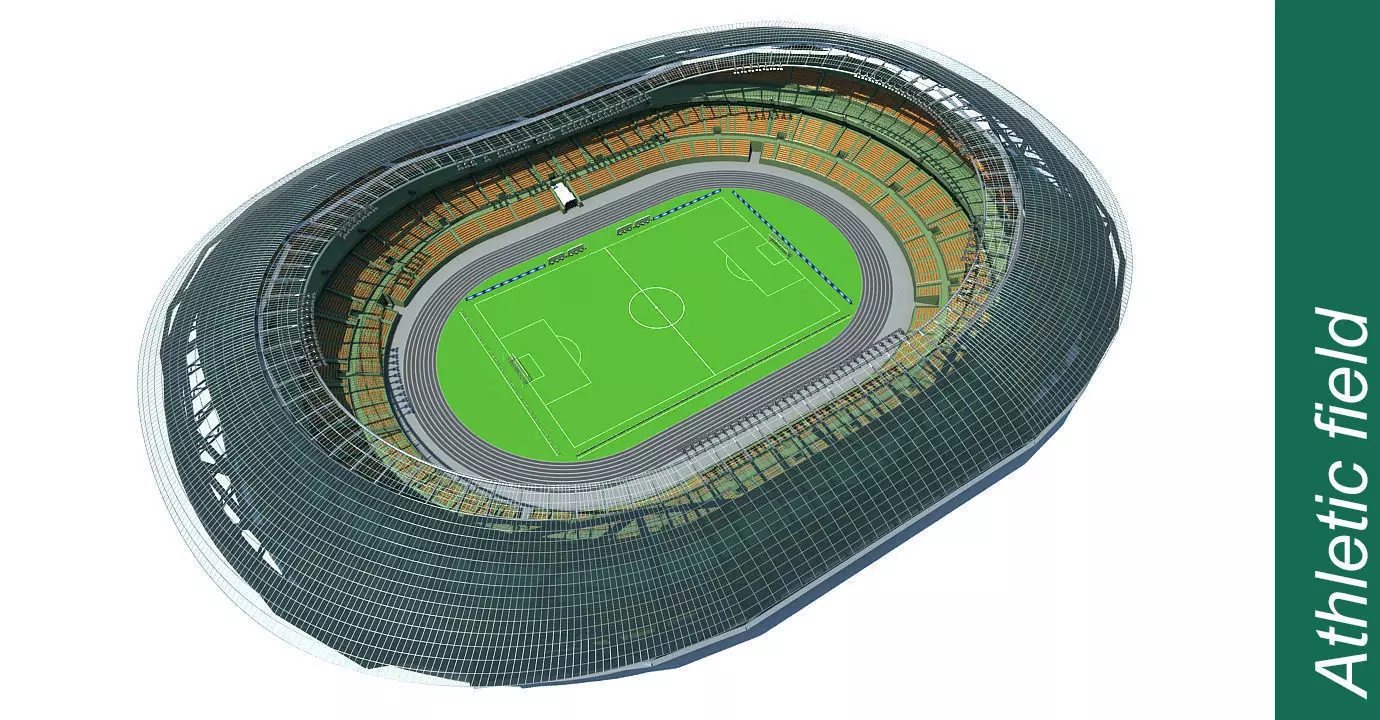 Stadium soccer 3D model