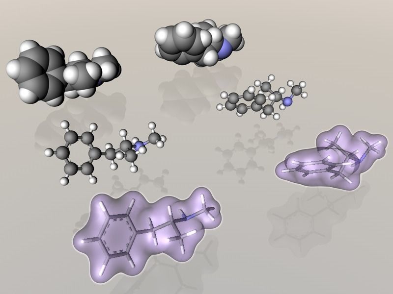 Methamphetamine isomers 3D model_9