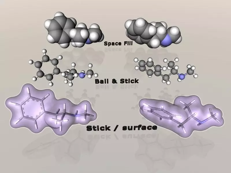 Methamphetamine isomers 3D model_0