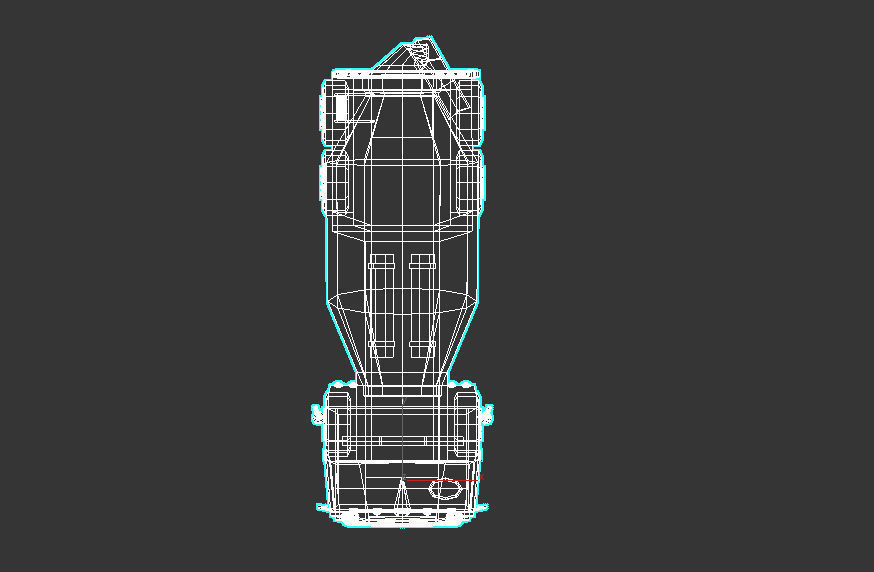 Low-Poly Cartoon Concrete Mixer Truck Low-poly 3D model_10