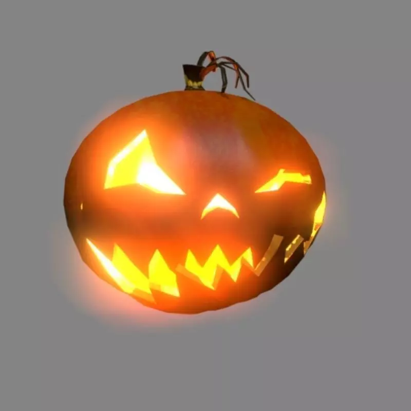 Halloween Pumpkin 1 Low-poly 3D model