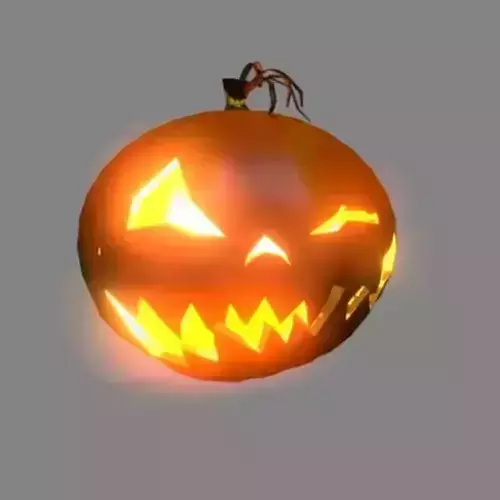 Halloween Pumpkin 1 Low-poly 3D model