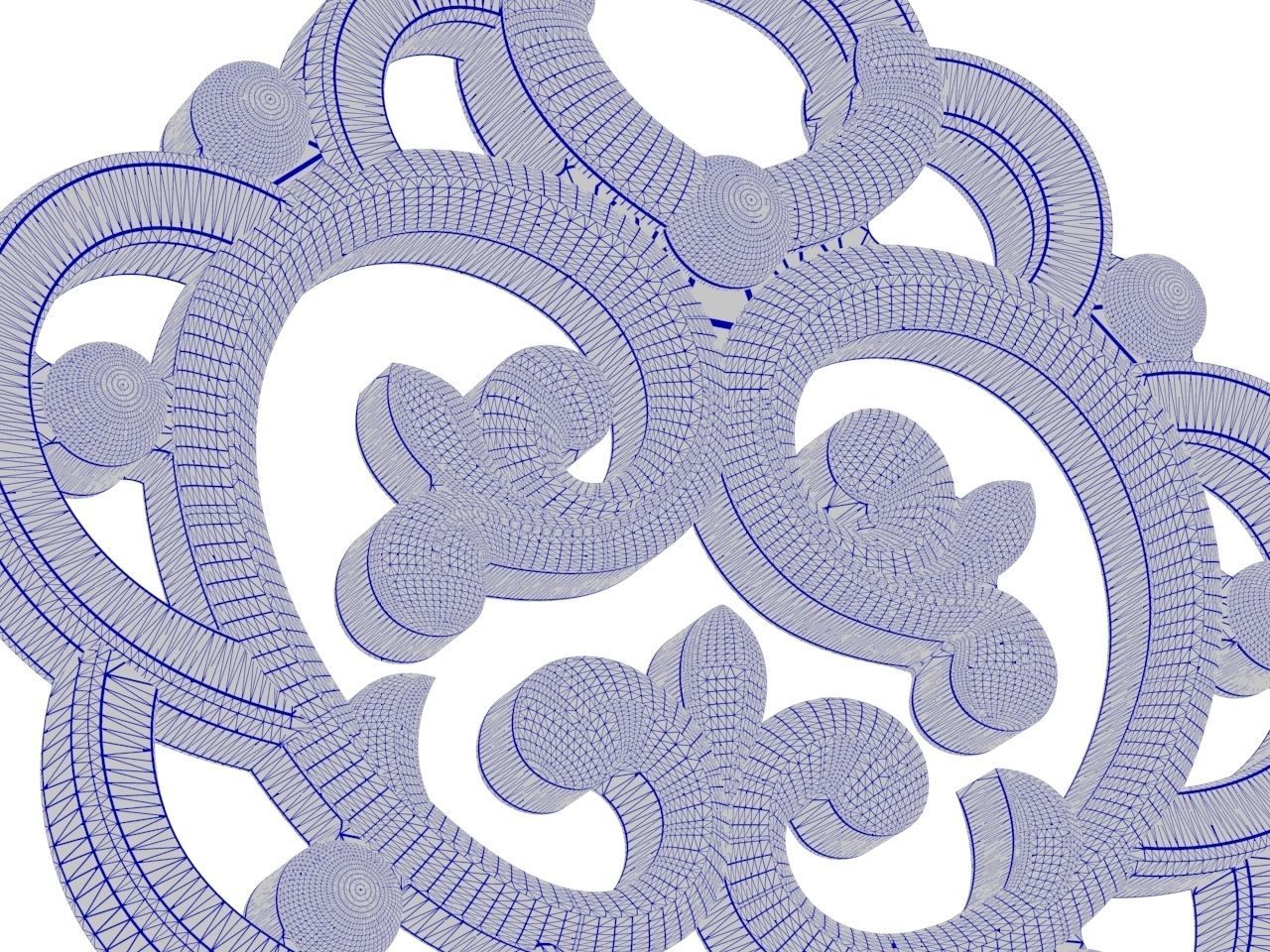 Pendant Key 1 STL 3D print model_5