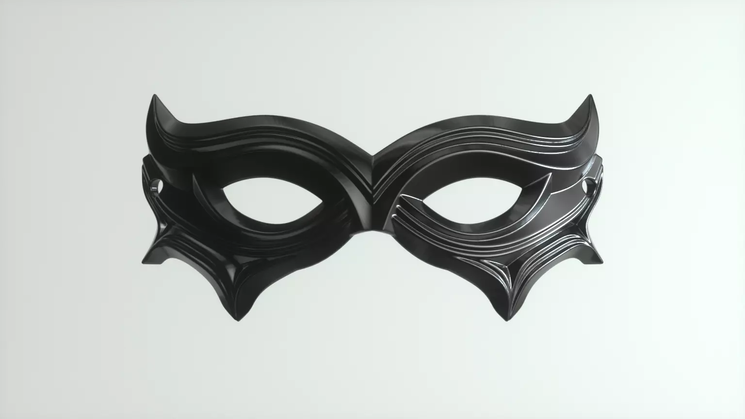 Carnival Mask 02 3D print model_0