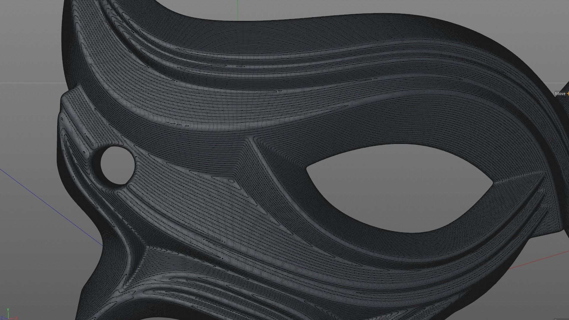 Carnival Mask 02 3D print model_5