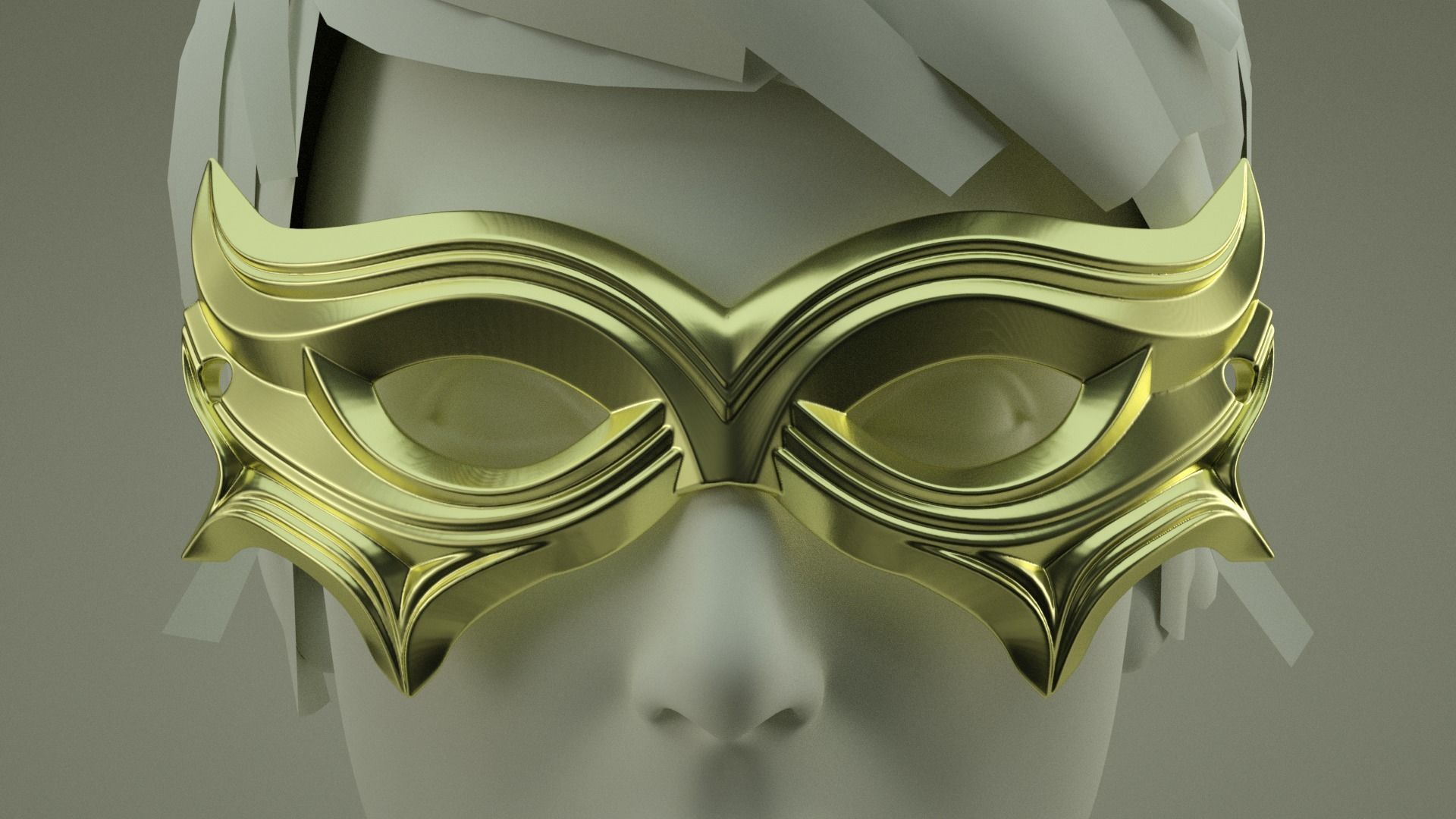 Carnival Mask 02 3D print model_3