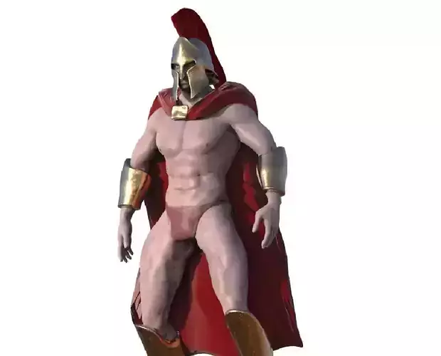 Spartan Low-poly 3D model