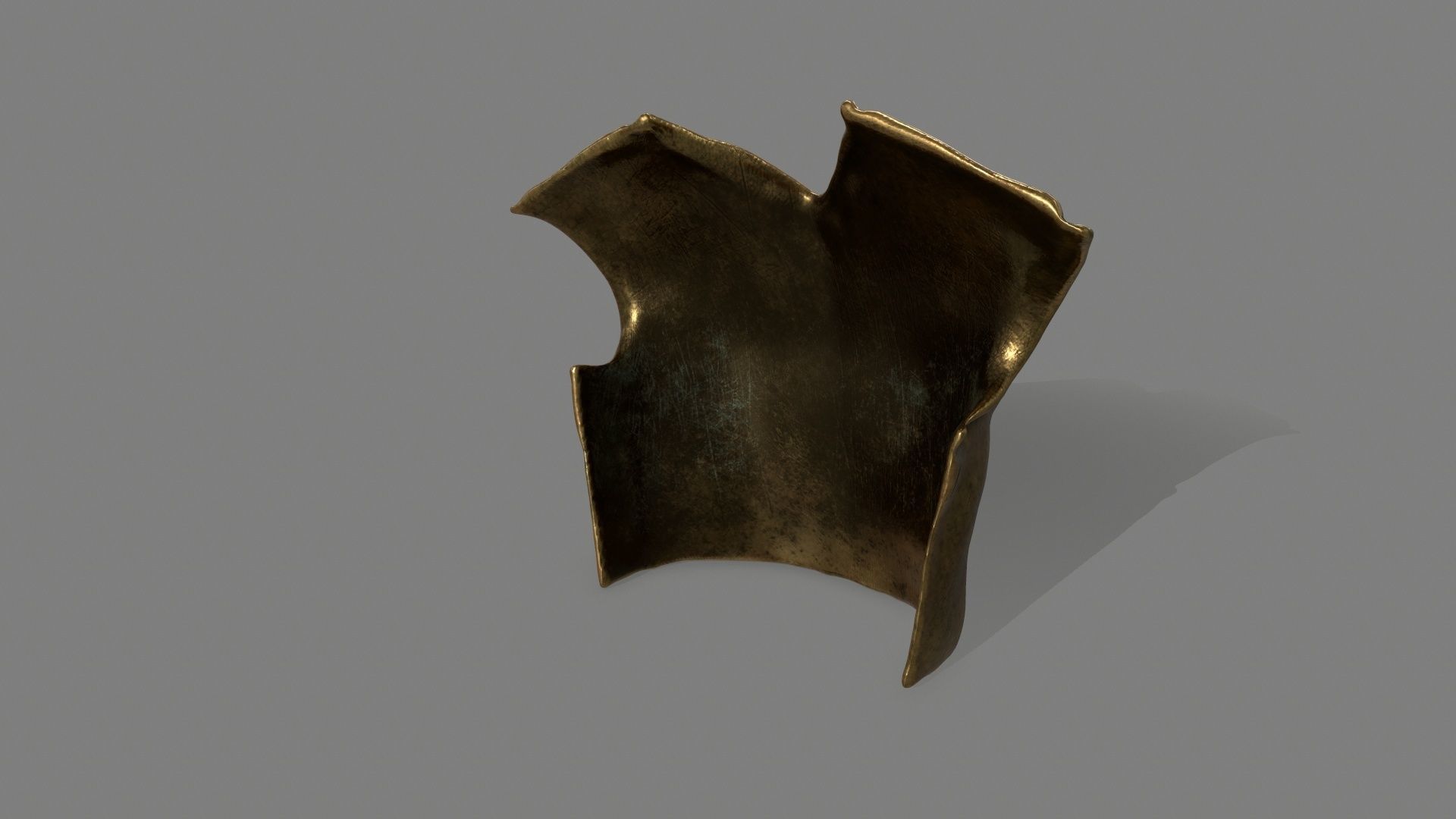 armor bronze helmet Low-poly 3D model_4