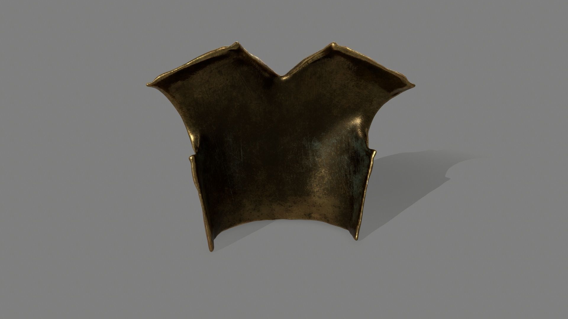 armor bronze helmet Low-poly 3D model_3