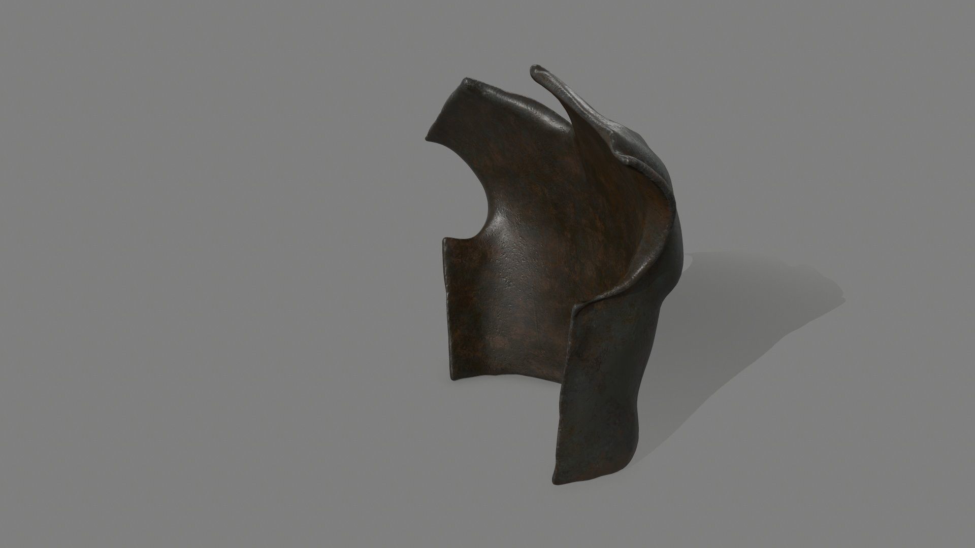 armor torso Low-poly 3D model_5
