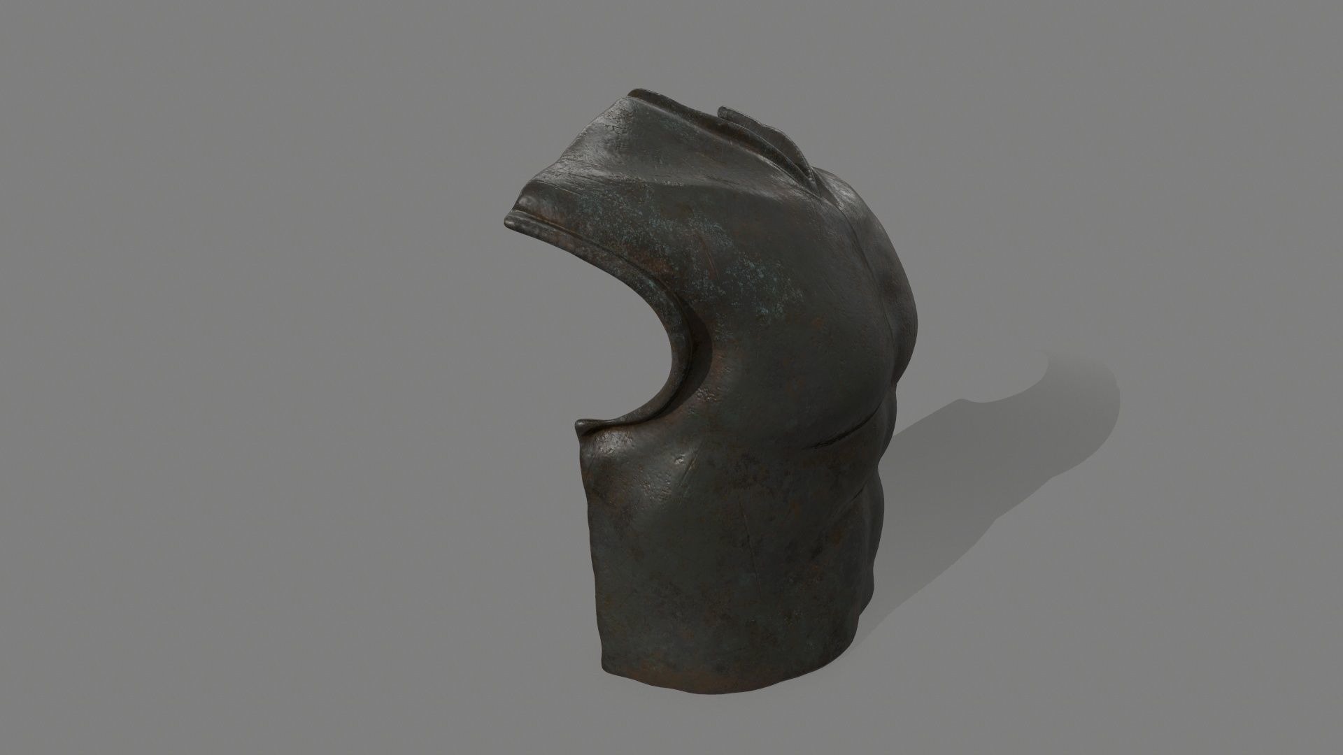 armor torso Low-poly 3D model_6