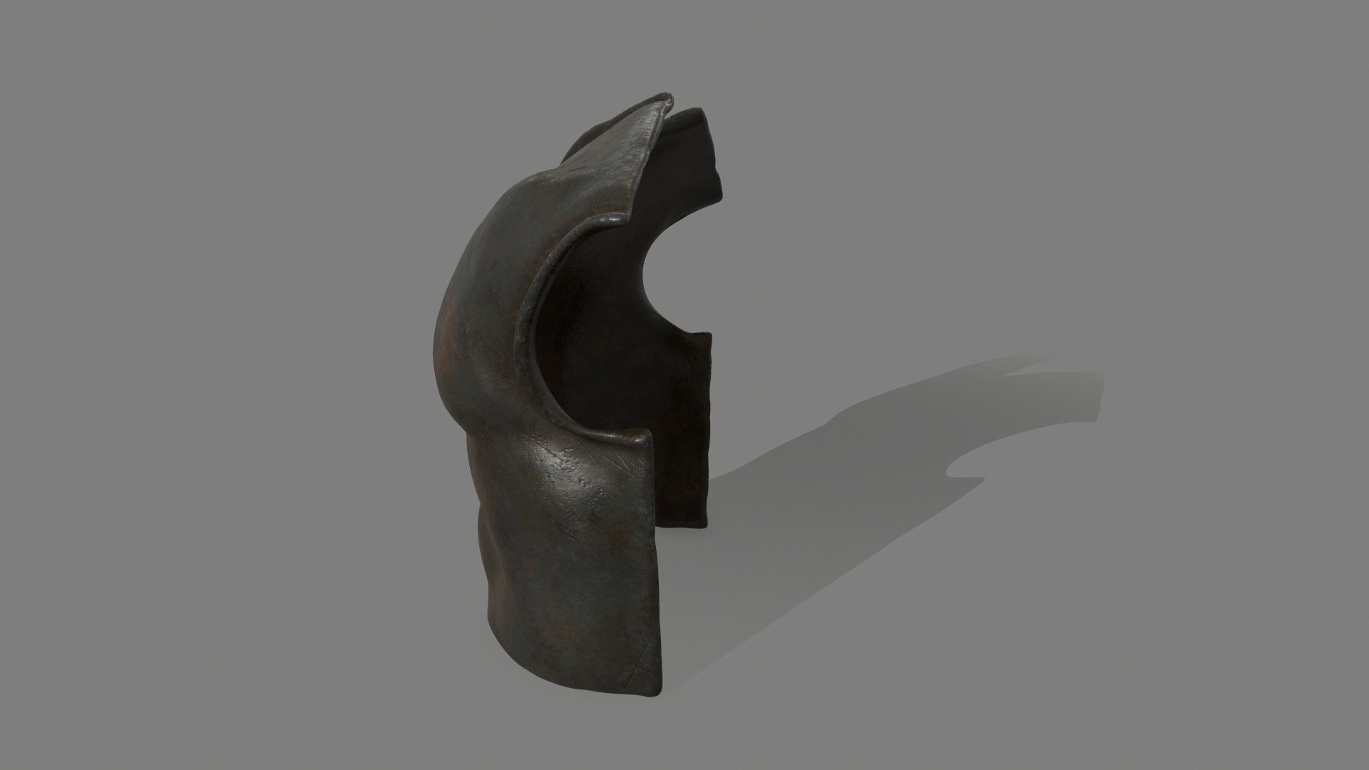 armor torso Low-poly 3D model_2