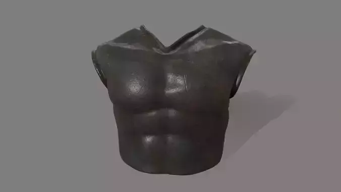 armor torso Low-poly 3D model