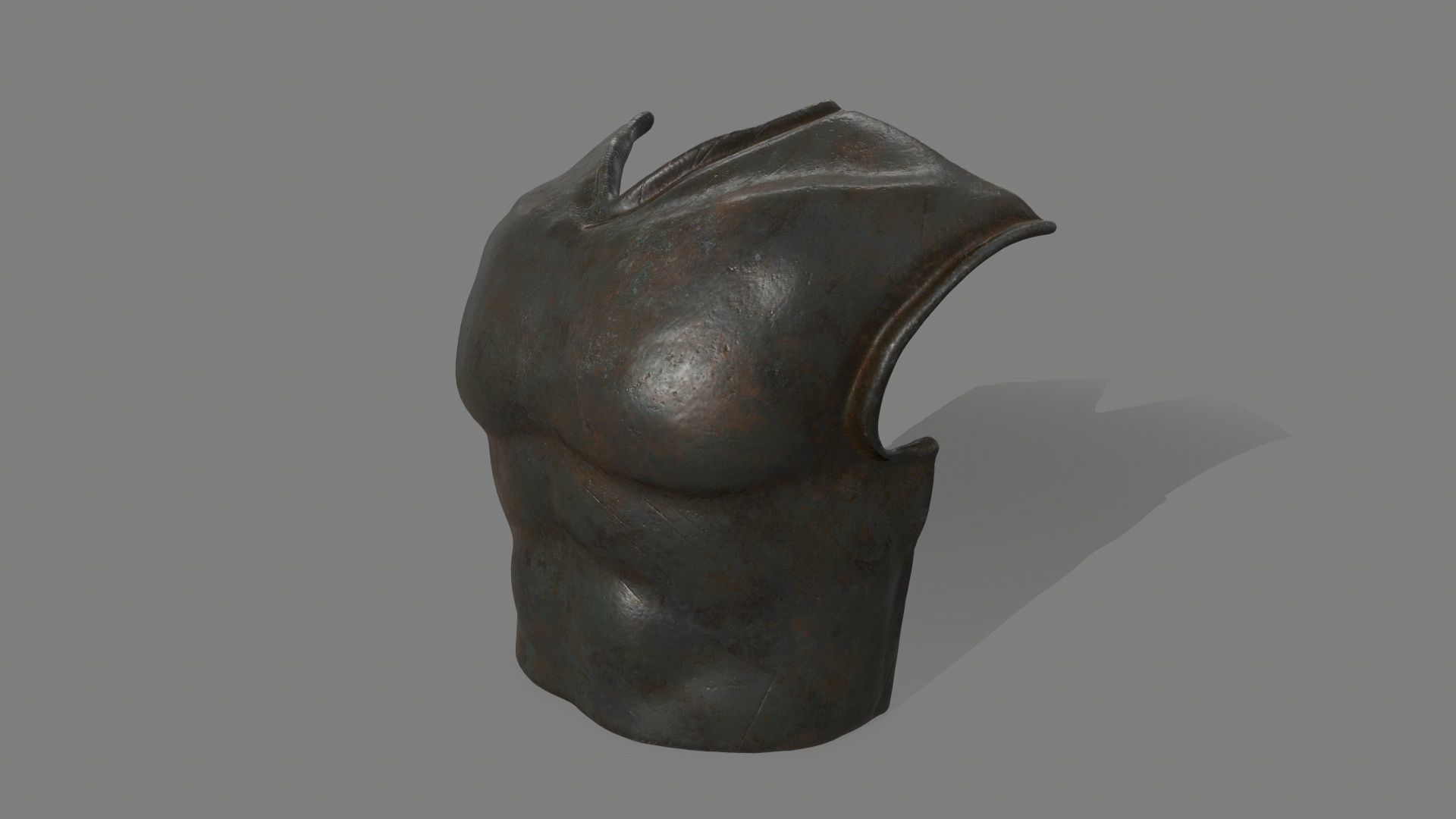 armor torso Low-poly 3D model_1