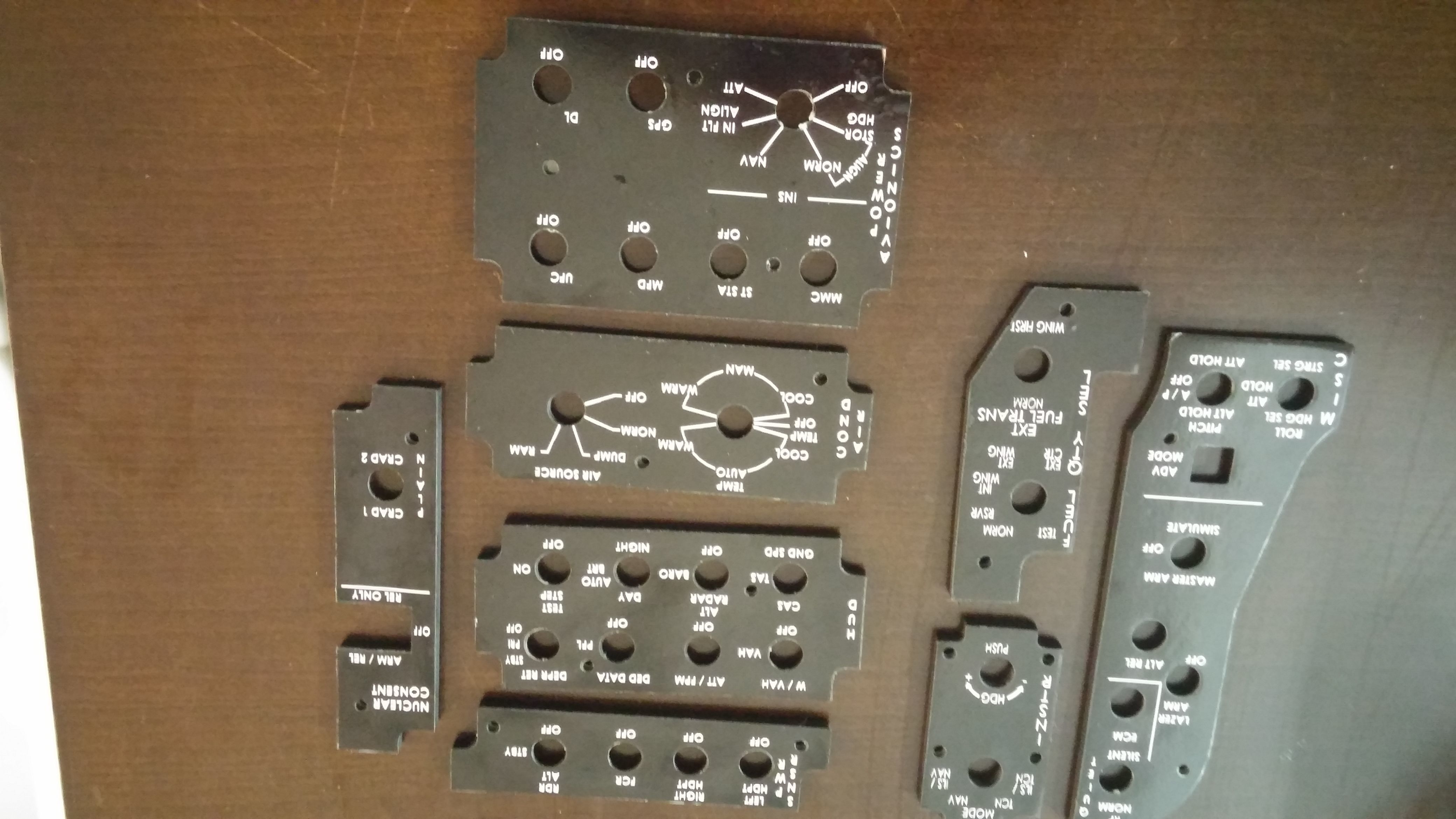 f-16 HUD panel with back-light 3D print model_5