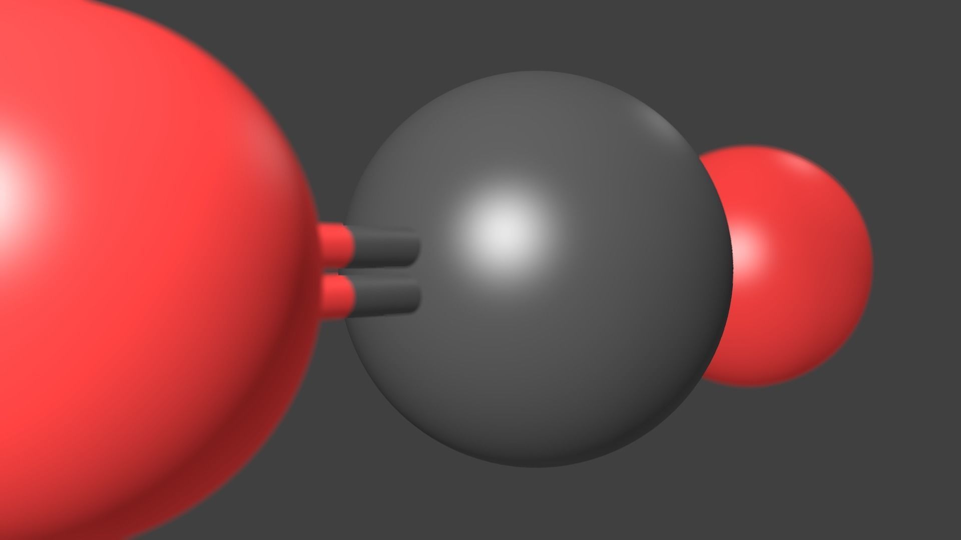 Carbon Dioxide Molecule - Model 3D model_3