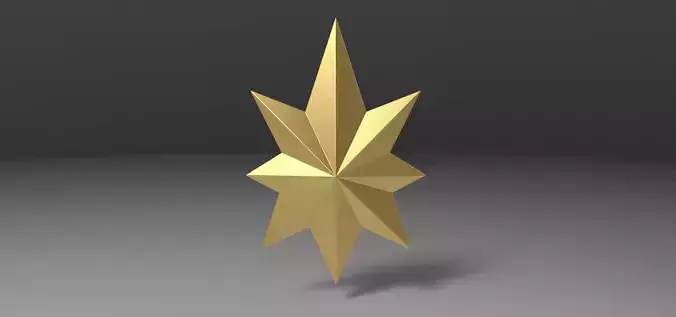 3D printable Captain Marvel emblem 3