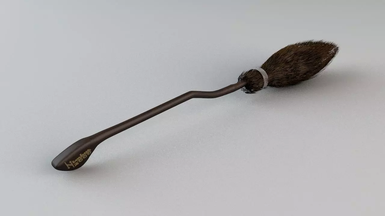Broom Stick Nimbus 2000 Low-poly 3D model