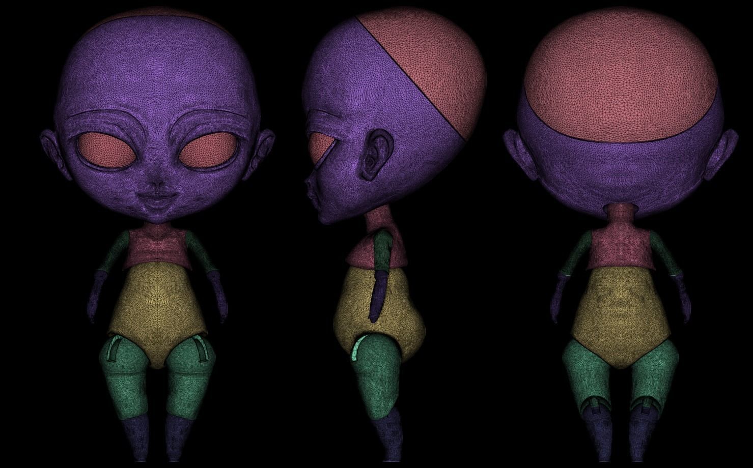 Chibi BJD Doll  3D print model_2