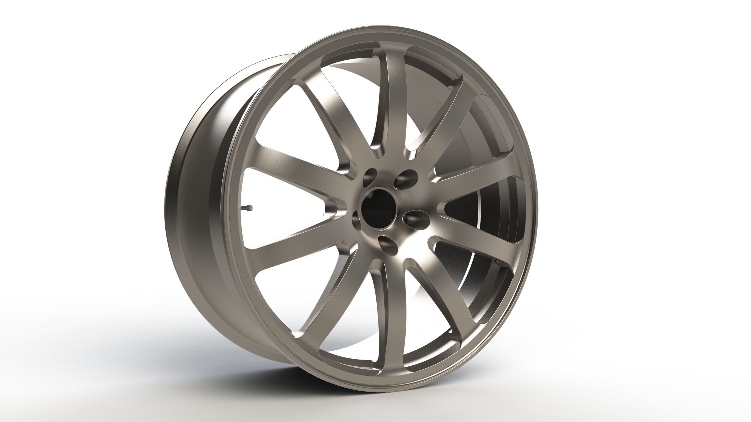 Vehicle Rim 3D print model_1