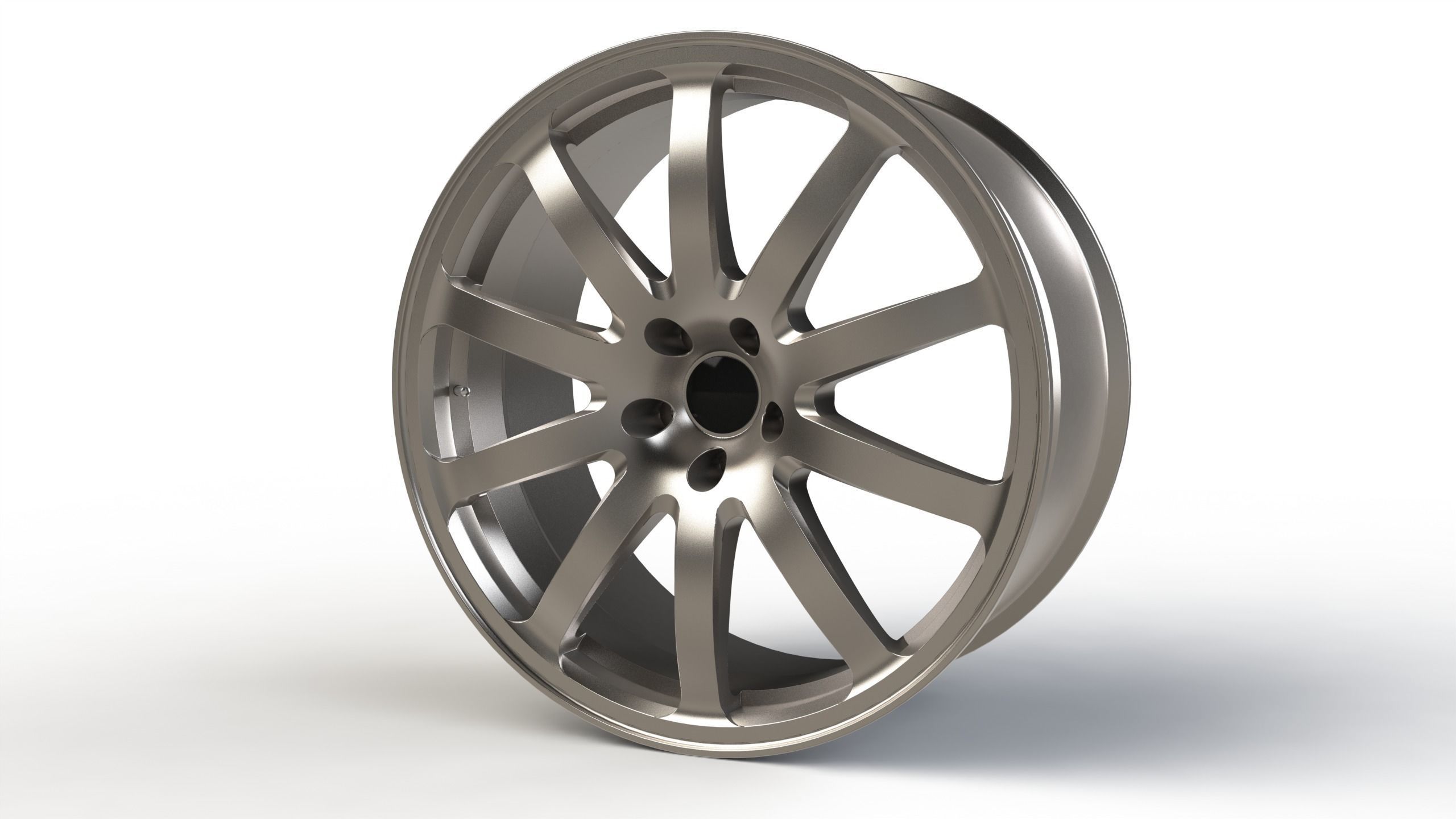 Vehicle Rim 3D print model_2