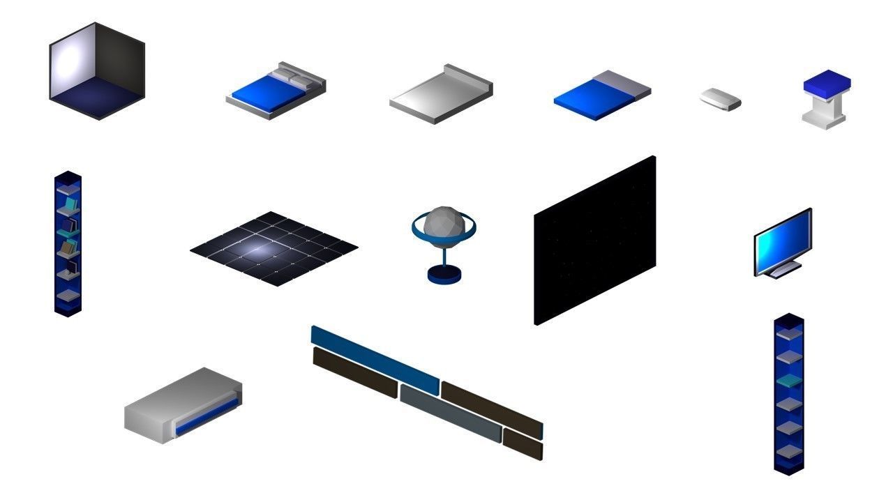 create your own low poly home Low-poly 3D model_2