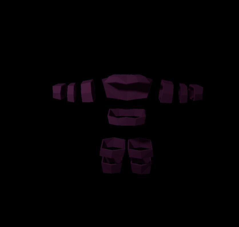 Origami ninja RIGGED  Low-poly 3D model_54