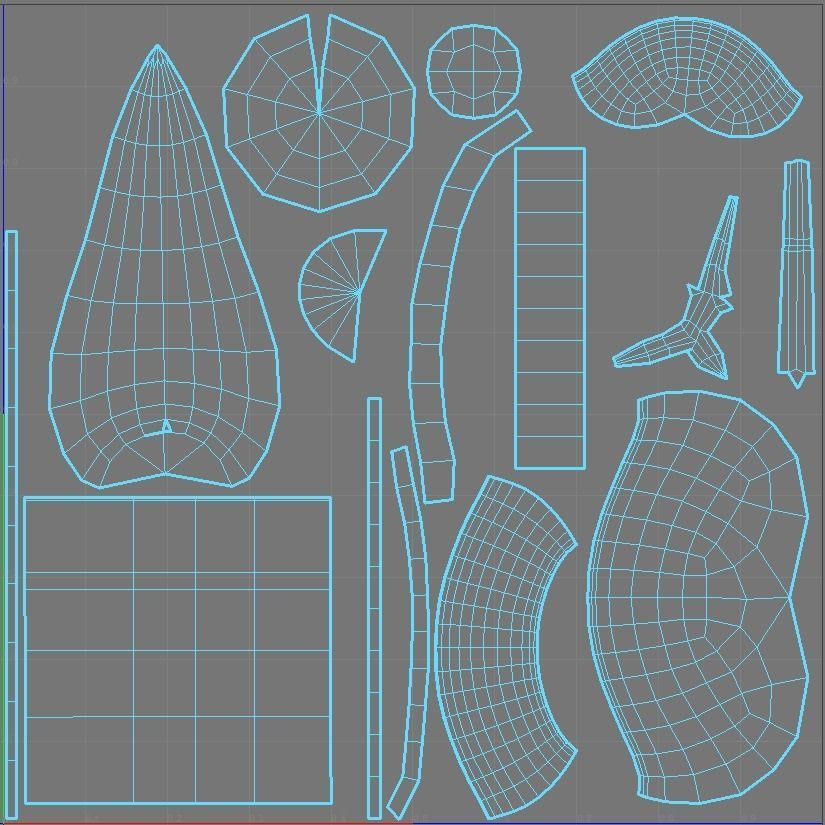 Snow Man Low-poly 3D model_24