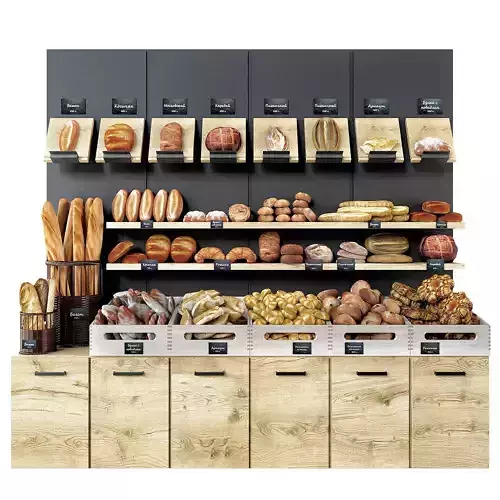 Bread shop 3D model