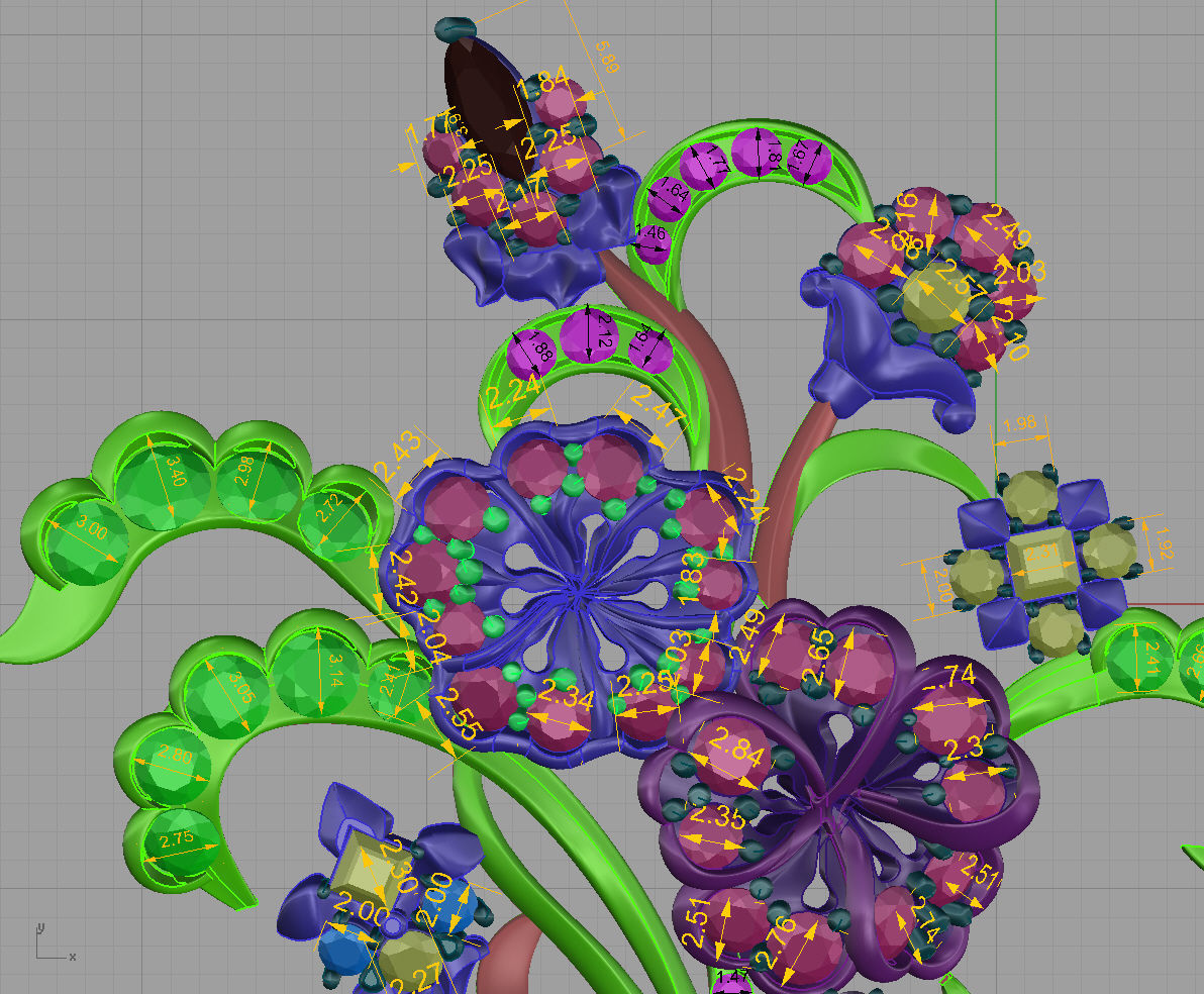 Flower cross - original 3D print model_12