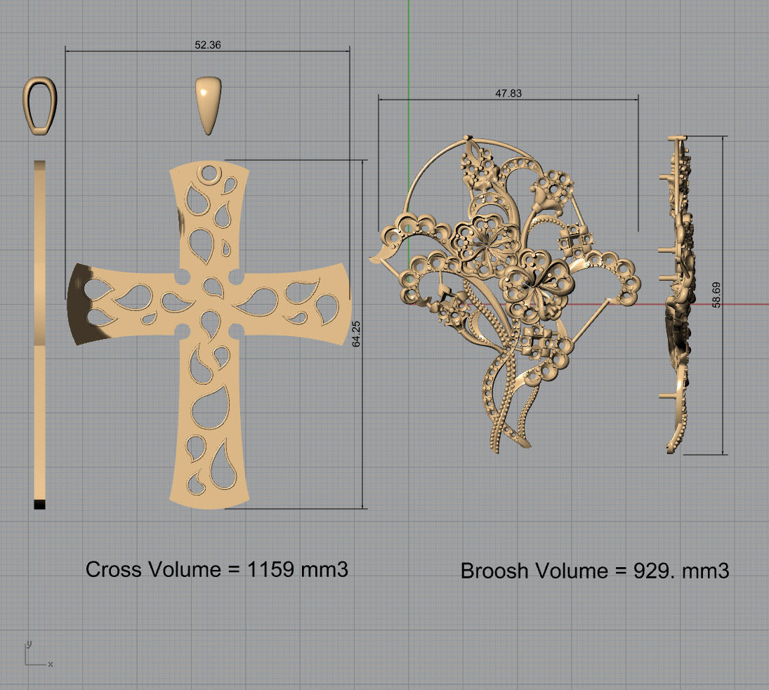 Flower cross - original 3D print model_17