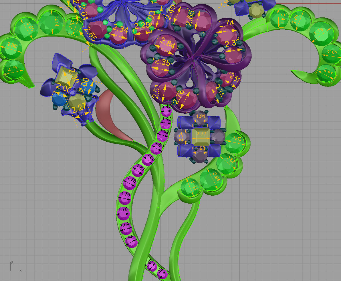 Flower cross - original 3D print model_13