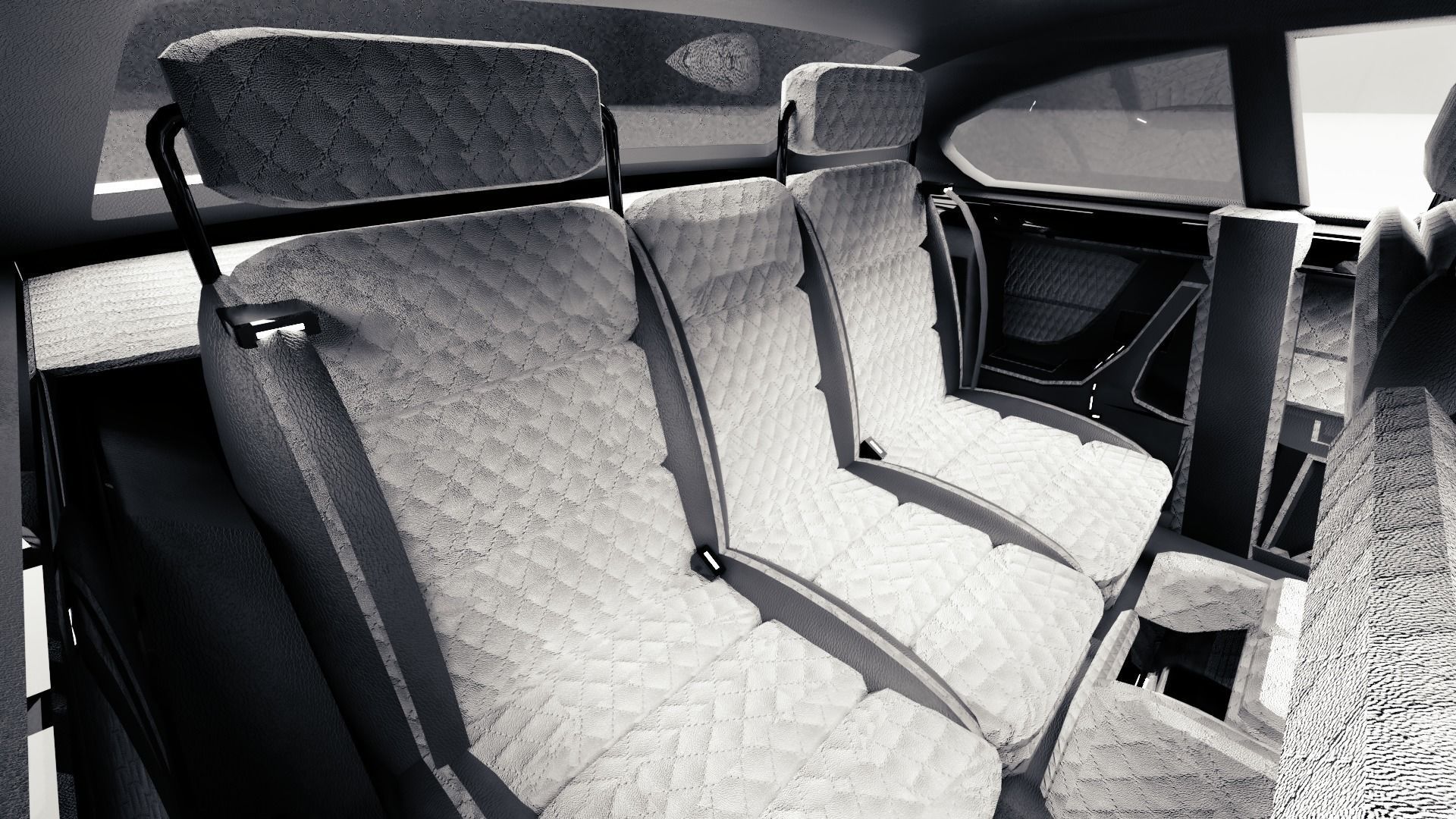 Compact 2 Door Sedan Low-poly 3D model_10