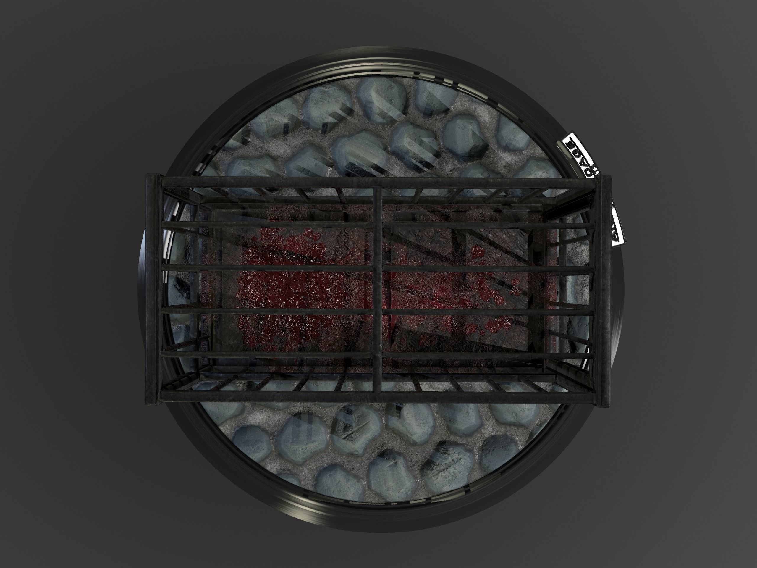 Animal Cage Low-poly 3D model_73