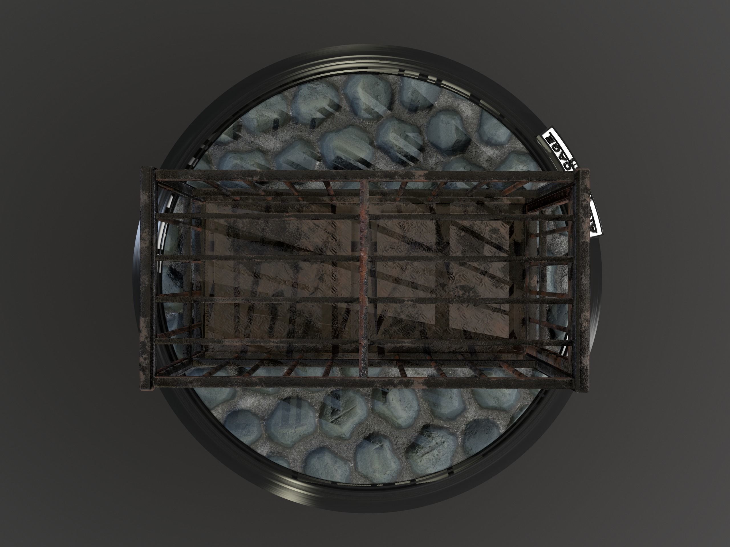 Animal Cage Low-poly 3D model_120
