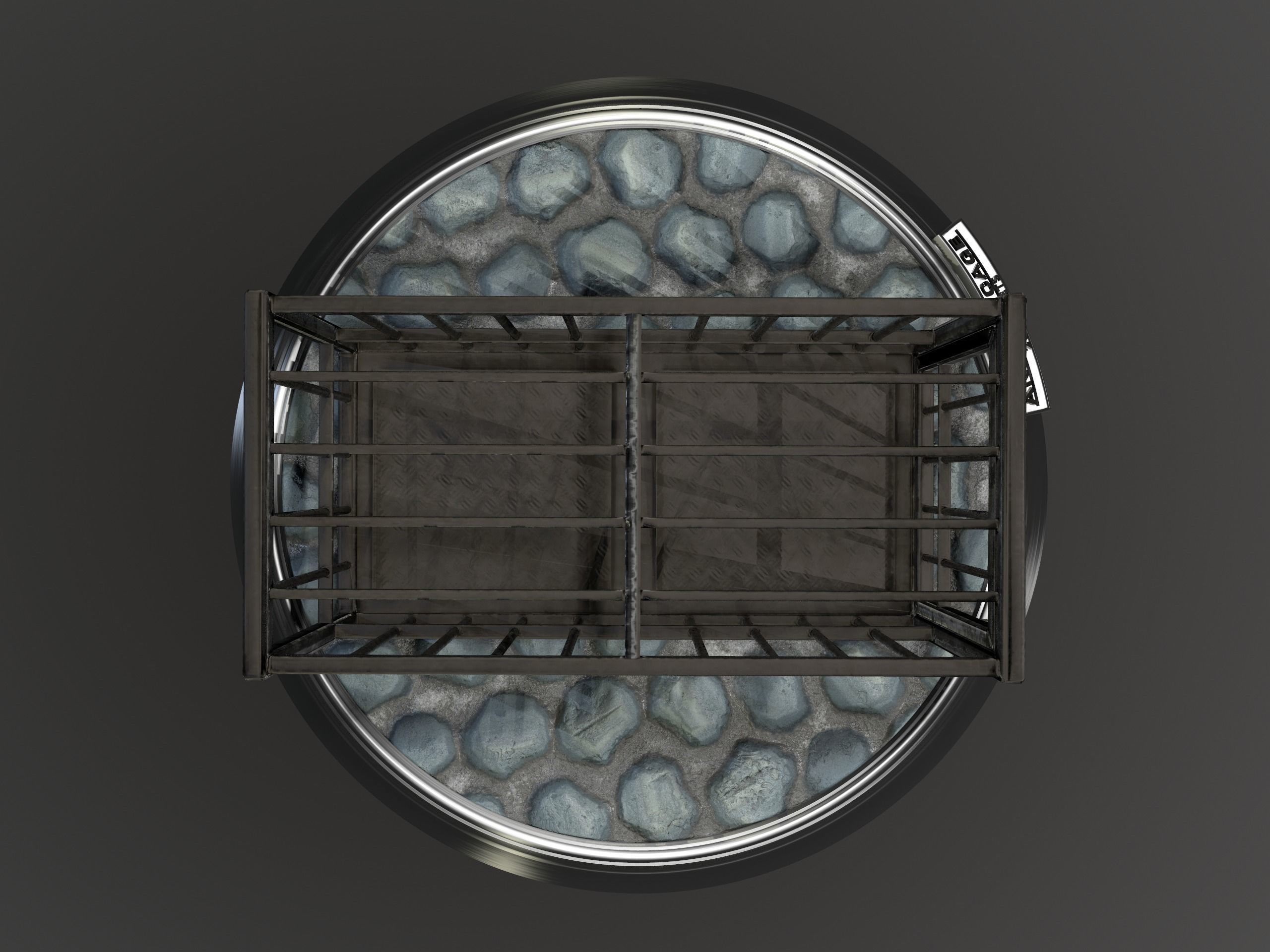 Animal Cage Low-poly 3D model_29
