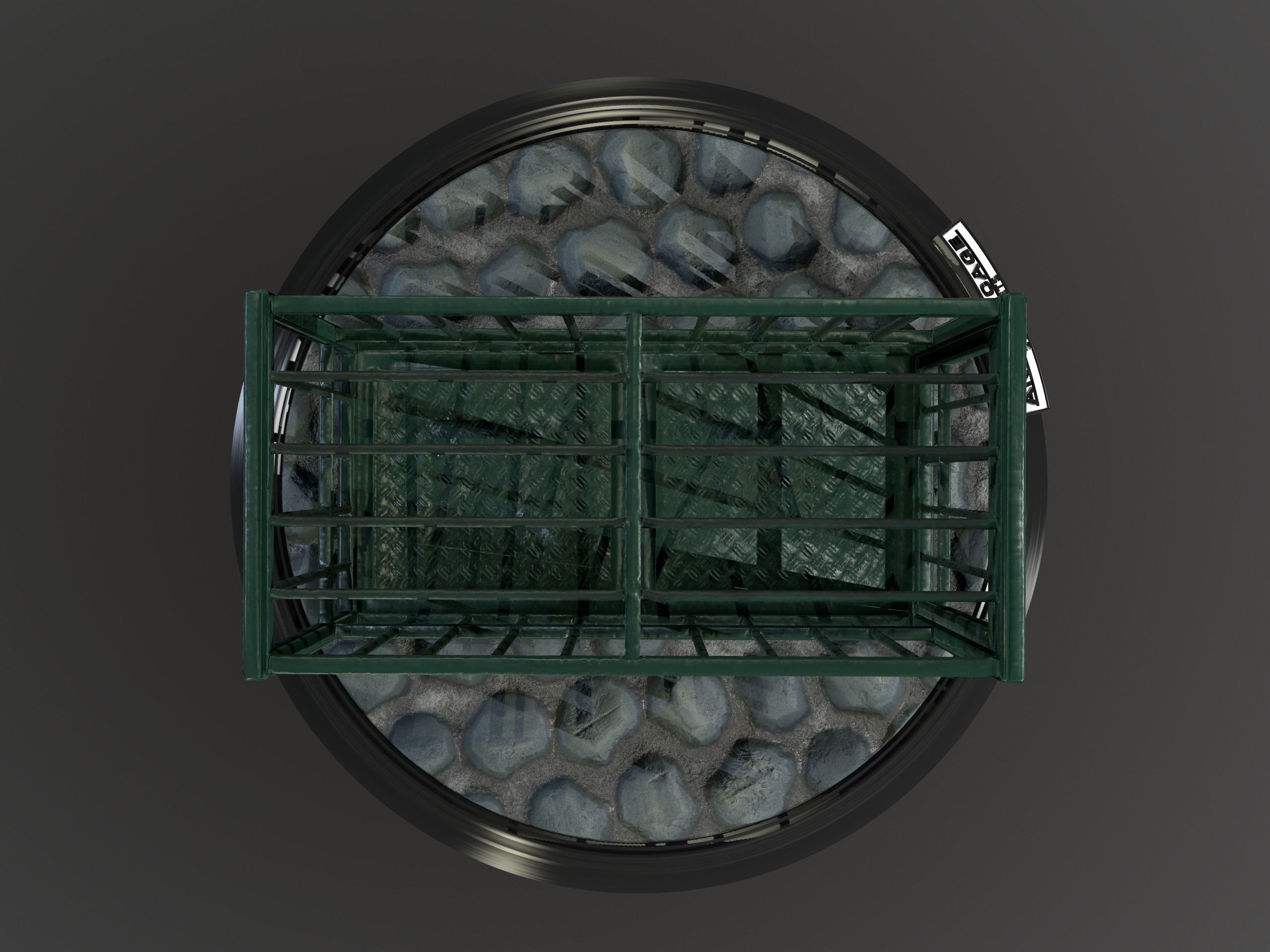 Animal Cage Low-poly 3D model_81