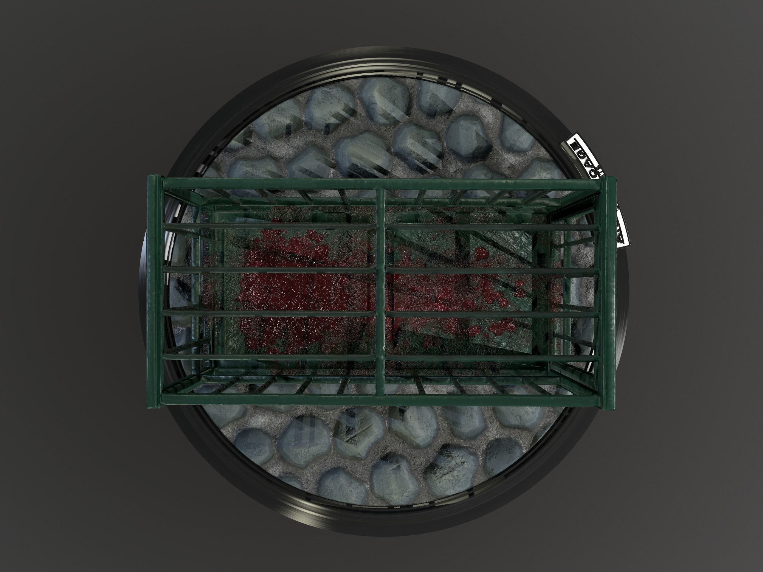 Animal Cage Low-poly 3D model_97