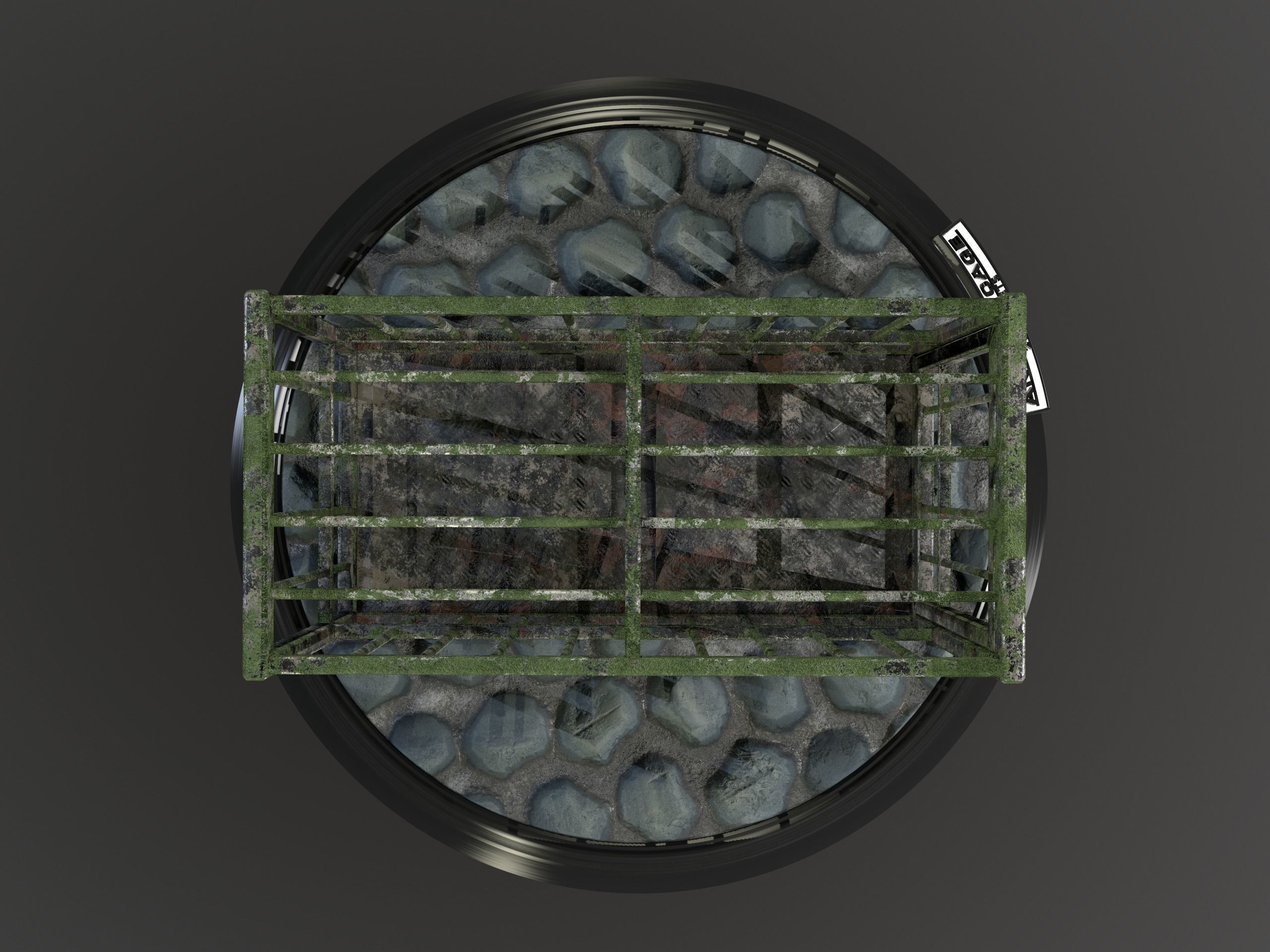 Animal Cage Low-poly 3D model_136