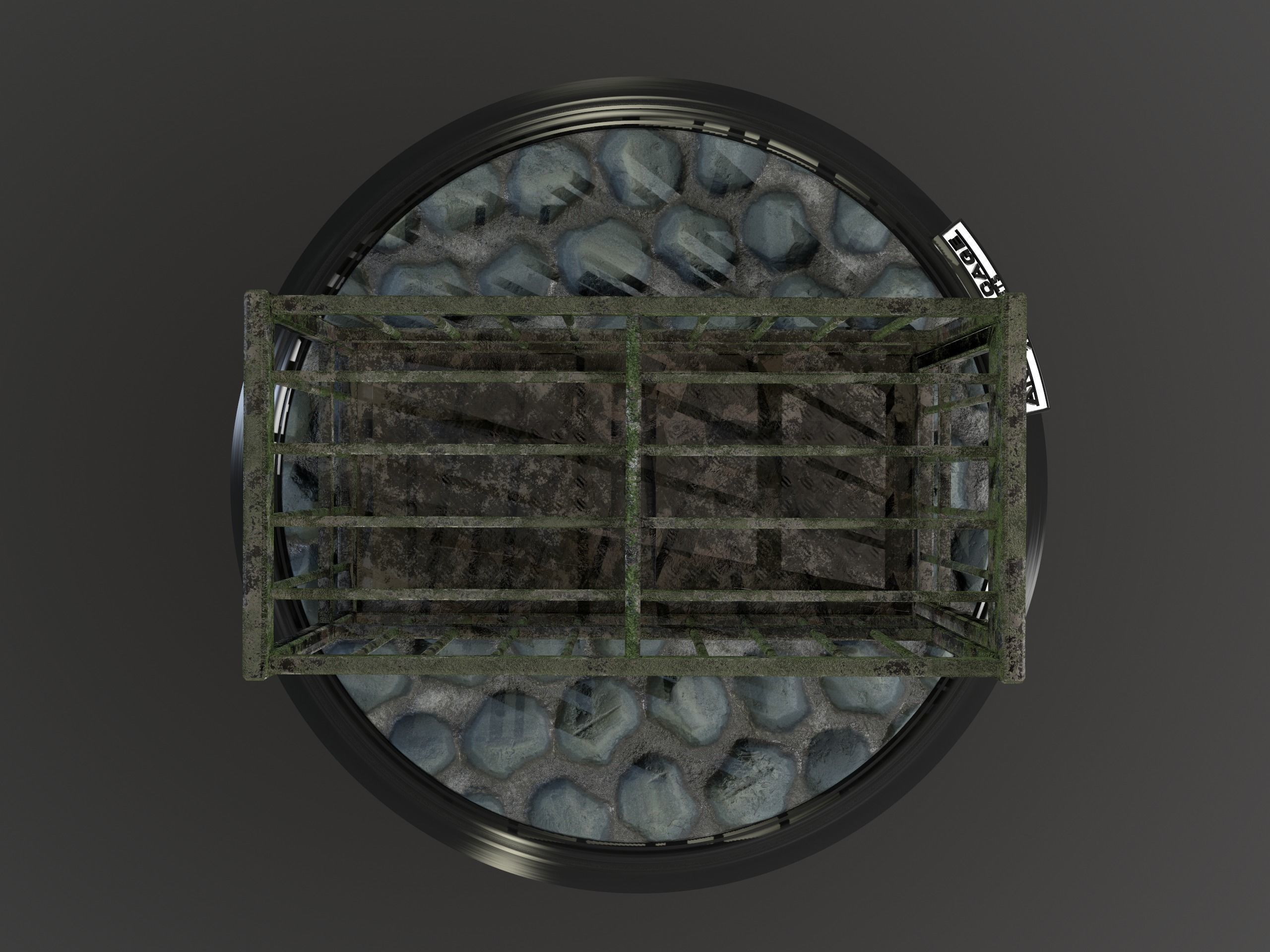 Animal Cage Low-poly 3D model_144