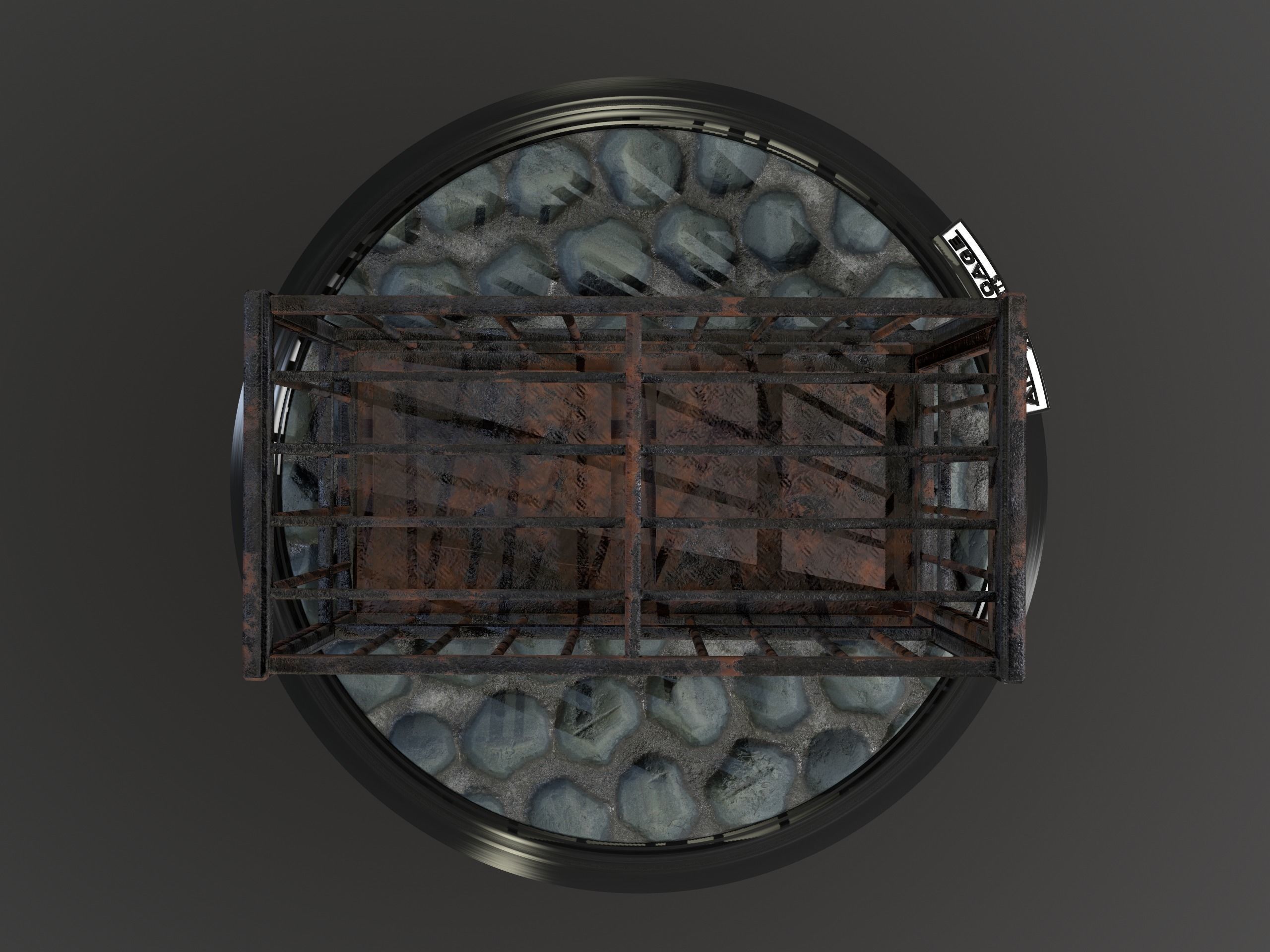 Animal Cage Low-poly 3D model_111