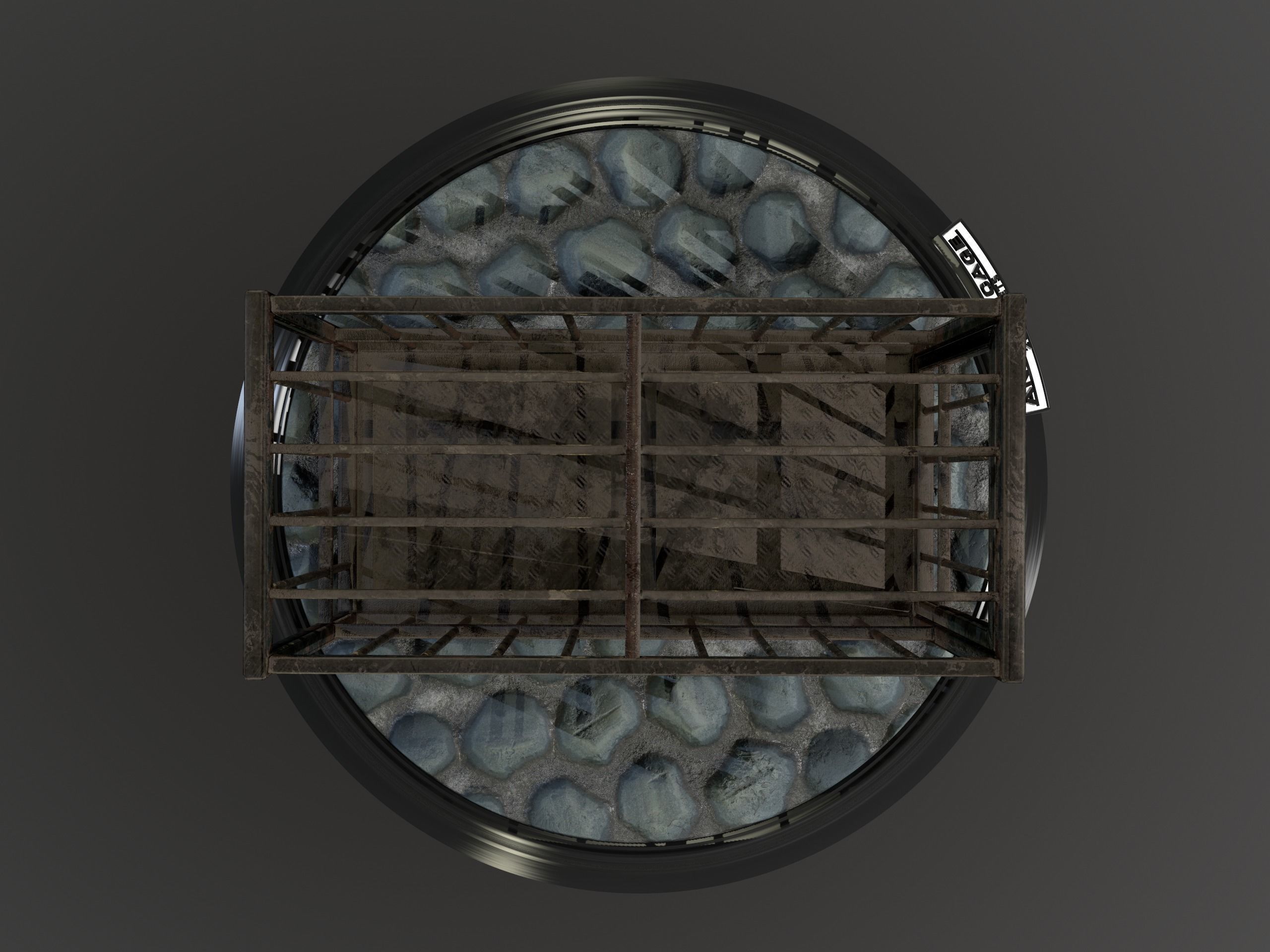 Animal Cage Low-poly 3D model_52