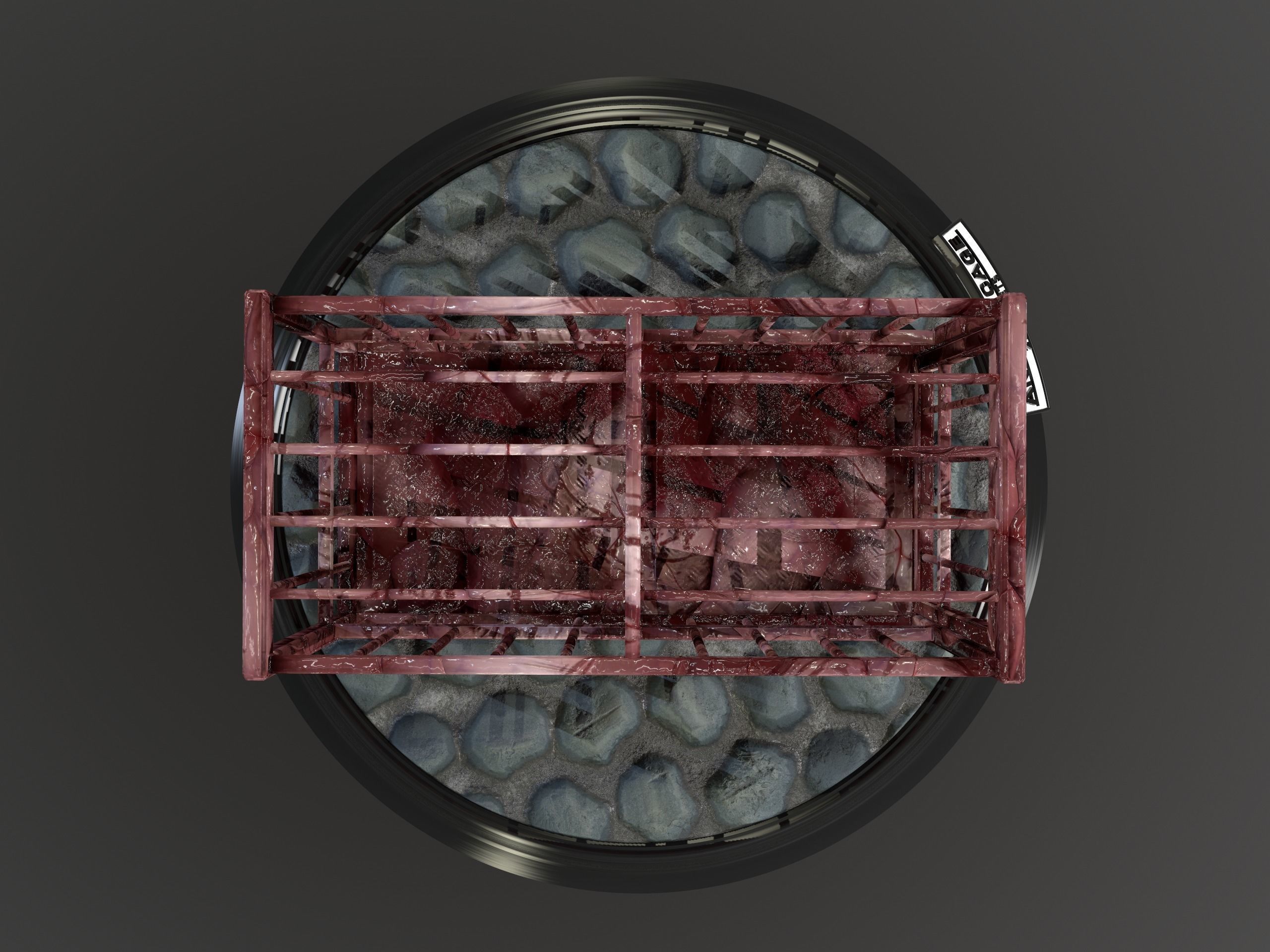 Animal Cage Low-poly 3D model_160