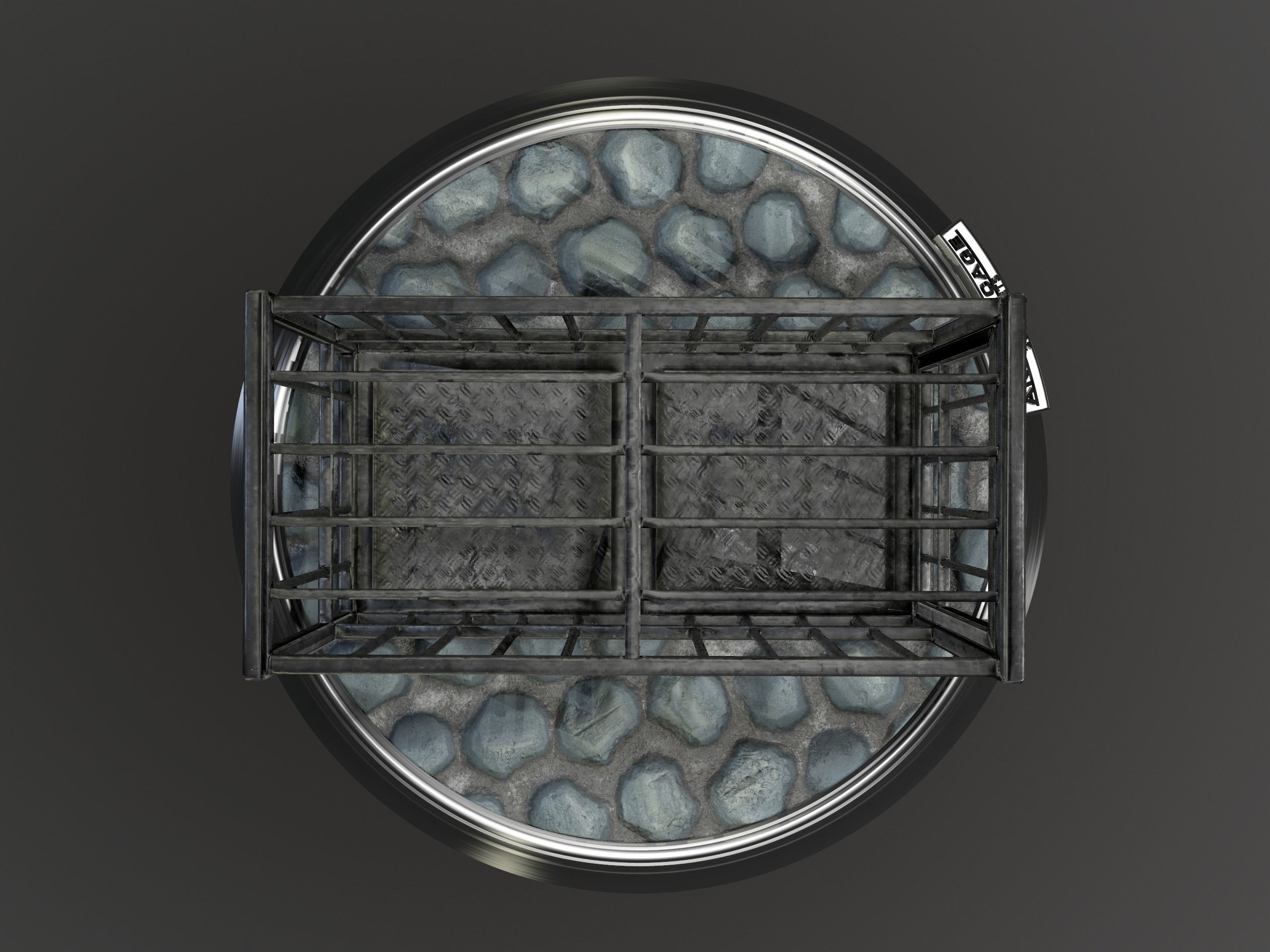 Animal Cage Low-poly 3D model_21